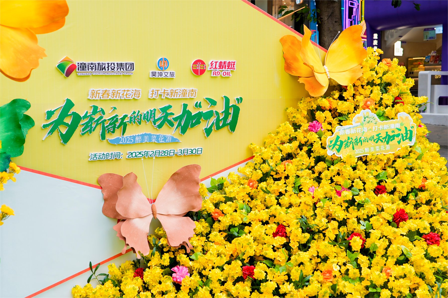 Jiefangbei Rapeseed Flower Display